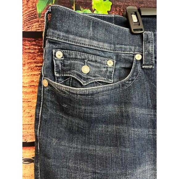 True Religion Rocco Relaxed Fit Straight Leg Dark Wash Denim Jeans Men's 46 - Picture 4 of 9